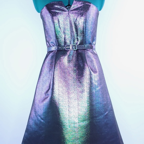 Like new F&F oil slick short party dress - Picture 3 of 4